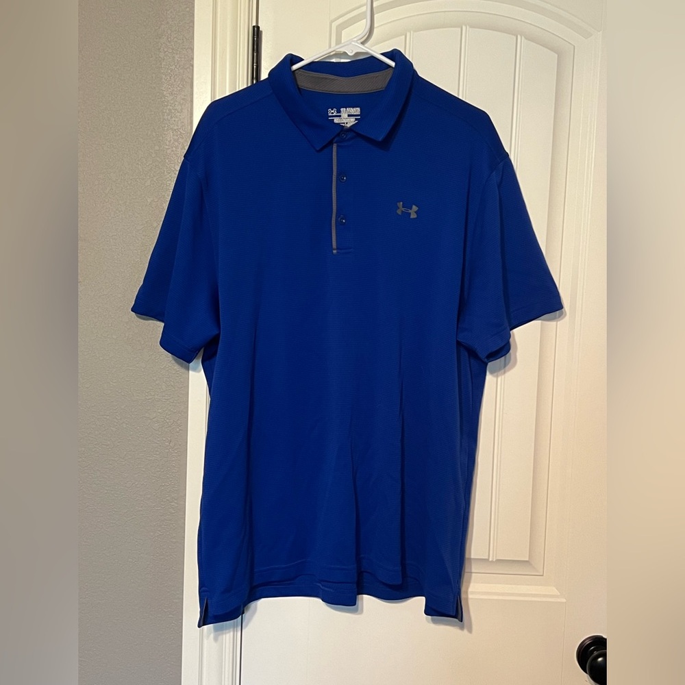 Royal blue Under Armour polo shirt